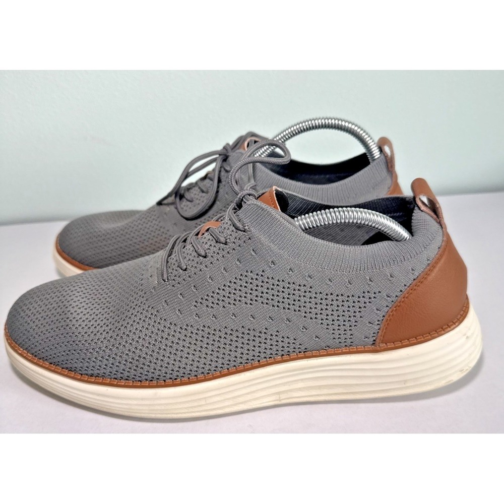VILOCY Men's Casual Dress Sneakers, size 11 (44) Oxfords Mesh, Breathable, Gray